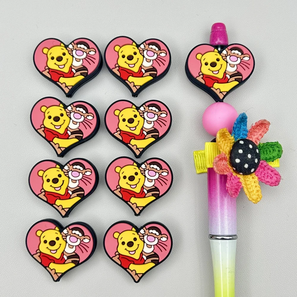 Baby Food Toy - 10PC DIY Popular Cartoons Silicone Beads