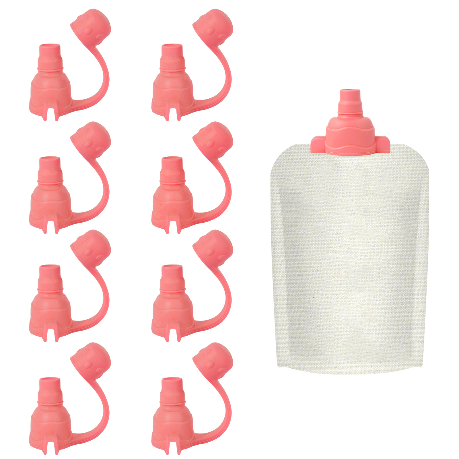 Baby Food Reusable Pouches - 8Pcs Baby Food Pouches No Spill