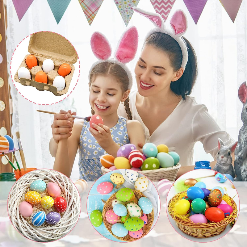 6pcs Wooden Eggs Toy Egg Kitch - Baby Food Quantity recensie en prijs