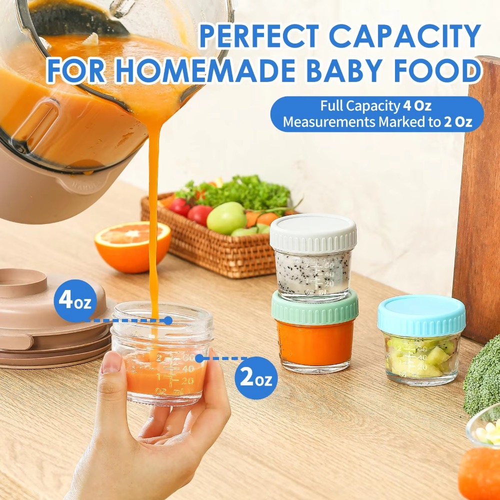 6pcs Mason Jar Glass Baby Food - Baby Food Jar recensie en prijs