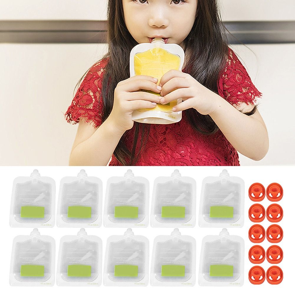 10Pcs Reusable Complementary F - Baby Puree Pouch recensie en prijs
