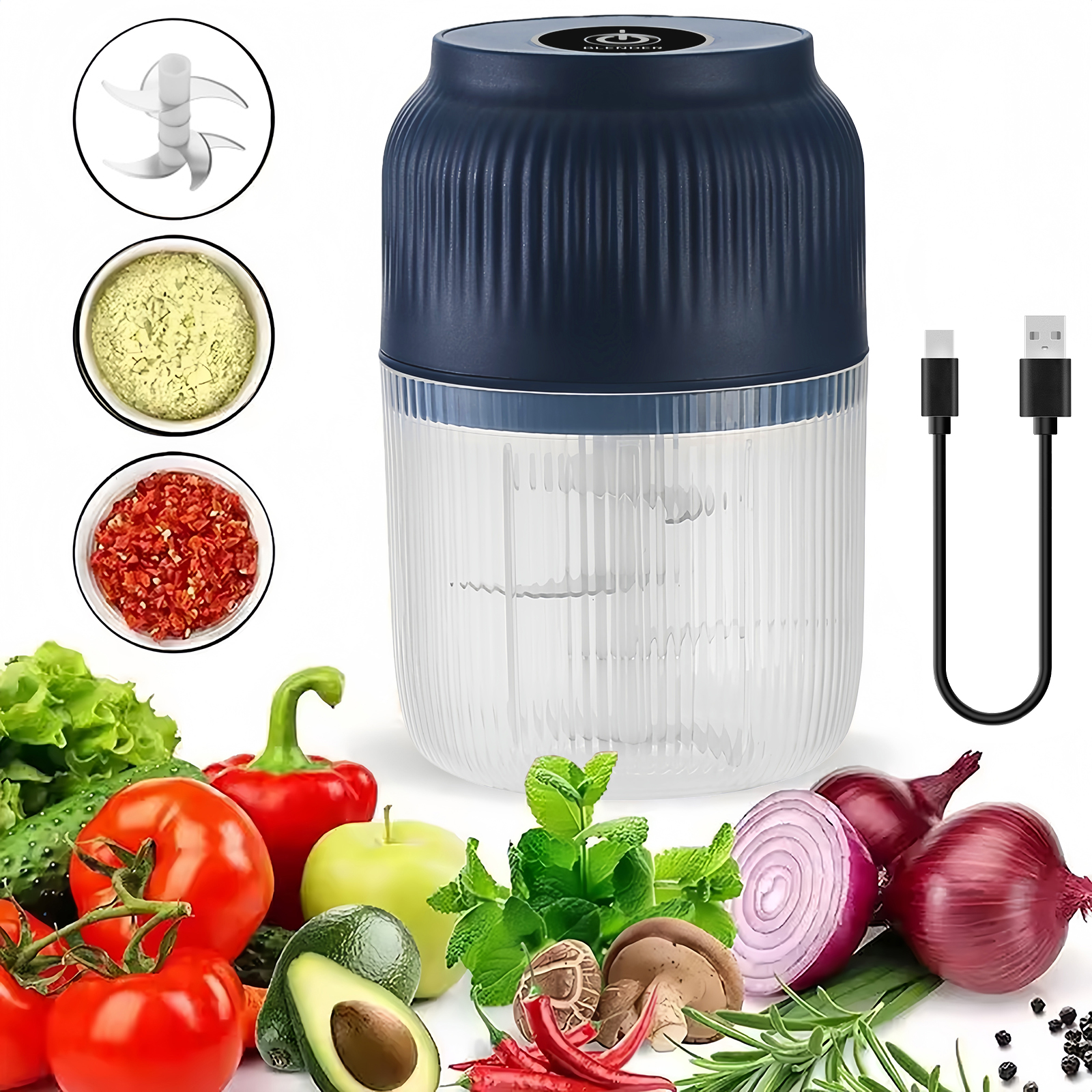 320ml Electric Mini Garlic Cho - Baby Food Zubereiter recensie en prijs
