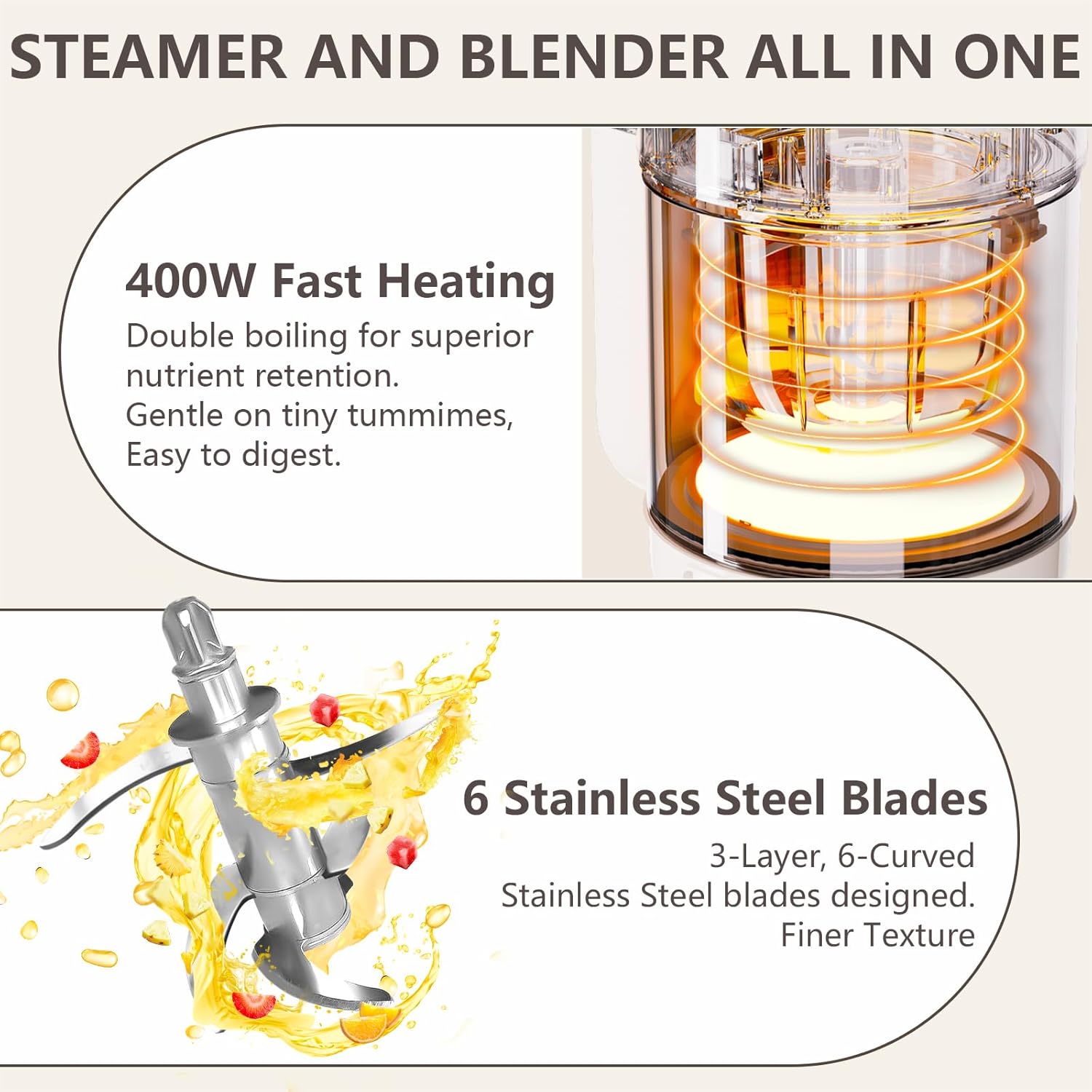 9-in-1 Baby Food Maker: Glass  - Baby Food Maker And Steamer recensie en prijs