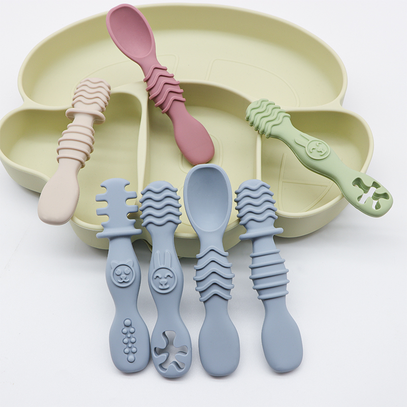 4pcs silicone baby food spoon, - Baby Food For 7 Month Old recensie en prijs