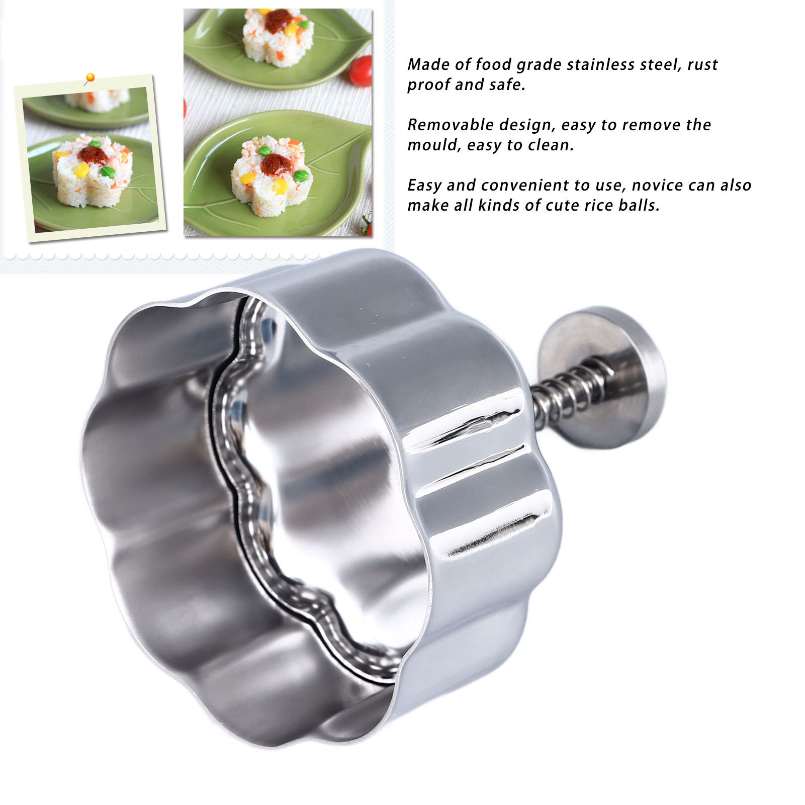 Stainless Steel Rice Ball Moul - Baby Rice Food recensie en prijs