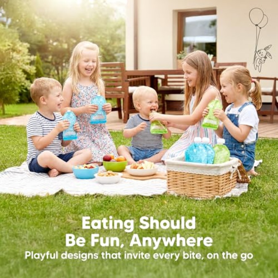 KeaBabies 12-Pack Reusable Bab - Baby Food Reusable Pouches recensie en prijs