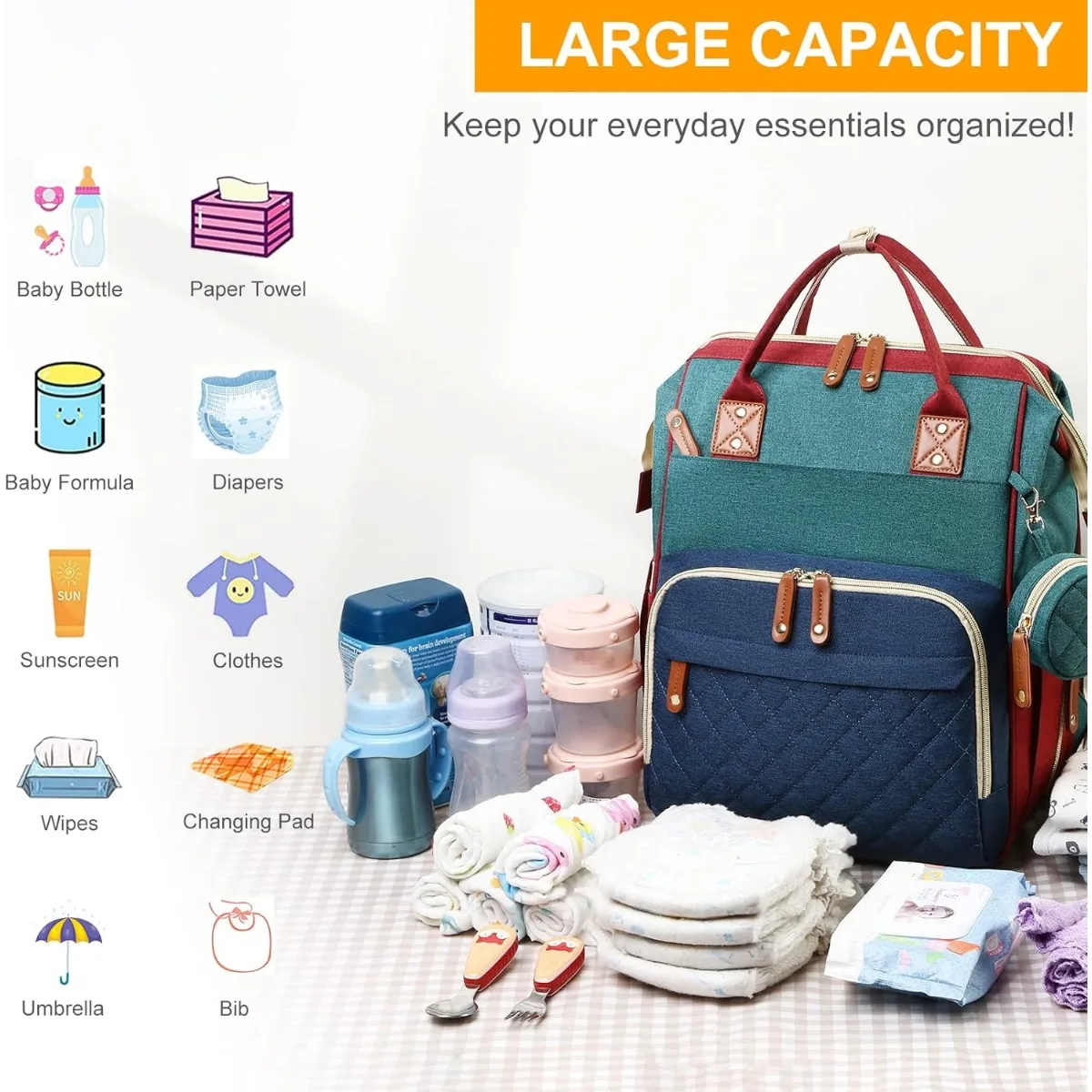 Diaper Bag with Changing Stati - Baby Puree Pouch recensie en prijs