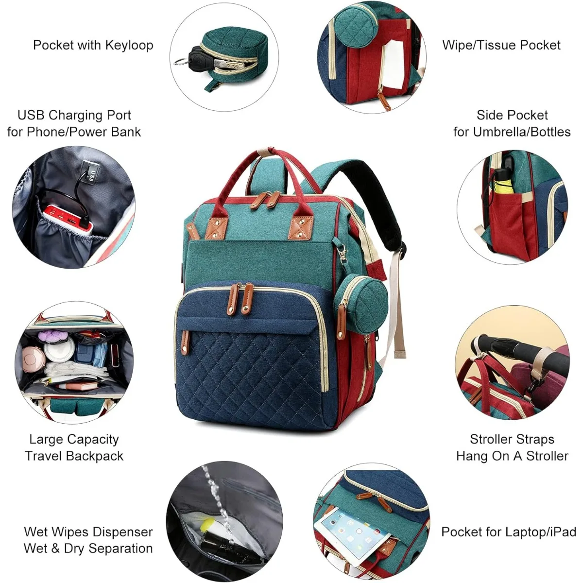 Diaper Bag with Changing Stati - Baby Puree Pouch recensie en prijs