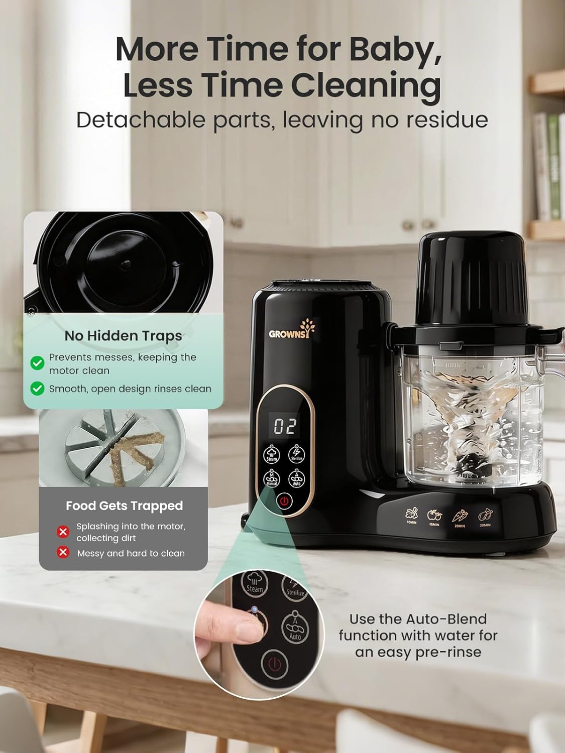 Baby Food Maker with Dual-Laye - Baby Food Maker And Steamer recensie en prijs