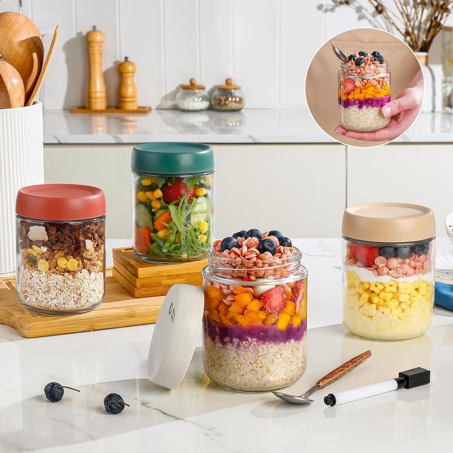 Glass Overnight Oats Container - Baby Food Jar recensie en prijs