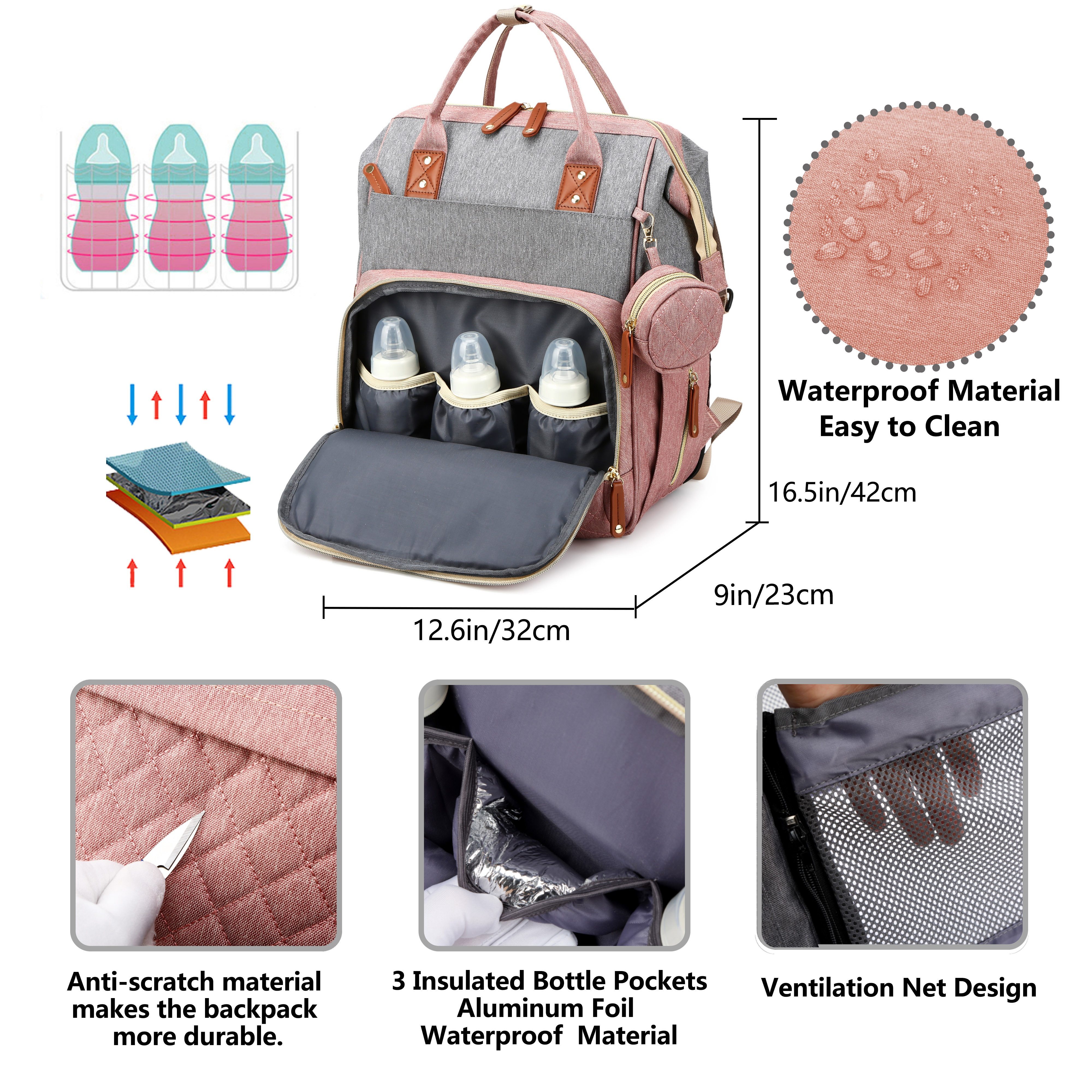 Baby Diaper Bag Backpack, Baby - Baby Puree Pouch recensie en prijs