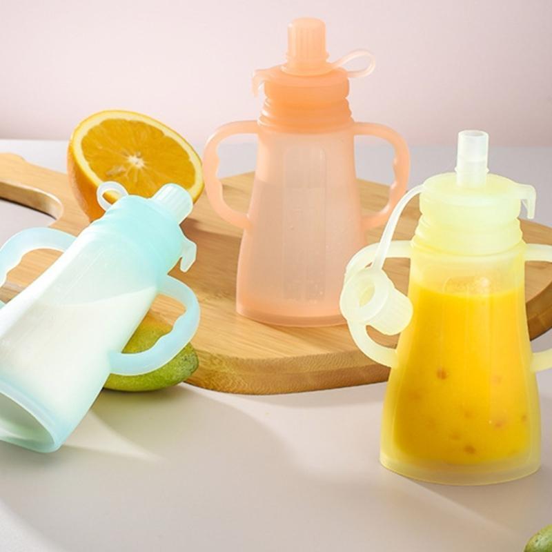 Portable Leakproof Silicone Ba - Baby Food Reusable Pouches recensie en prijs