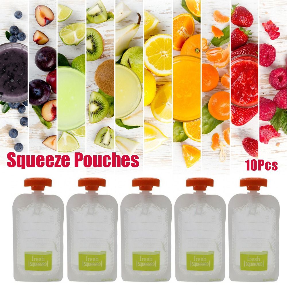 10Pcs Manual Fruit Puree Baby  - Baby Puree Pouch recensie en prijs