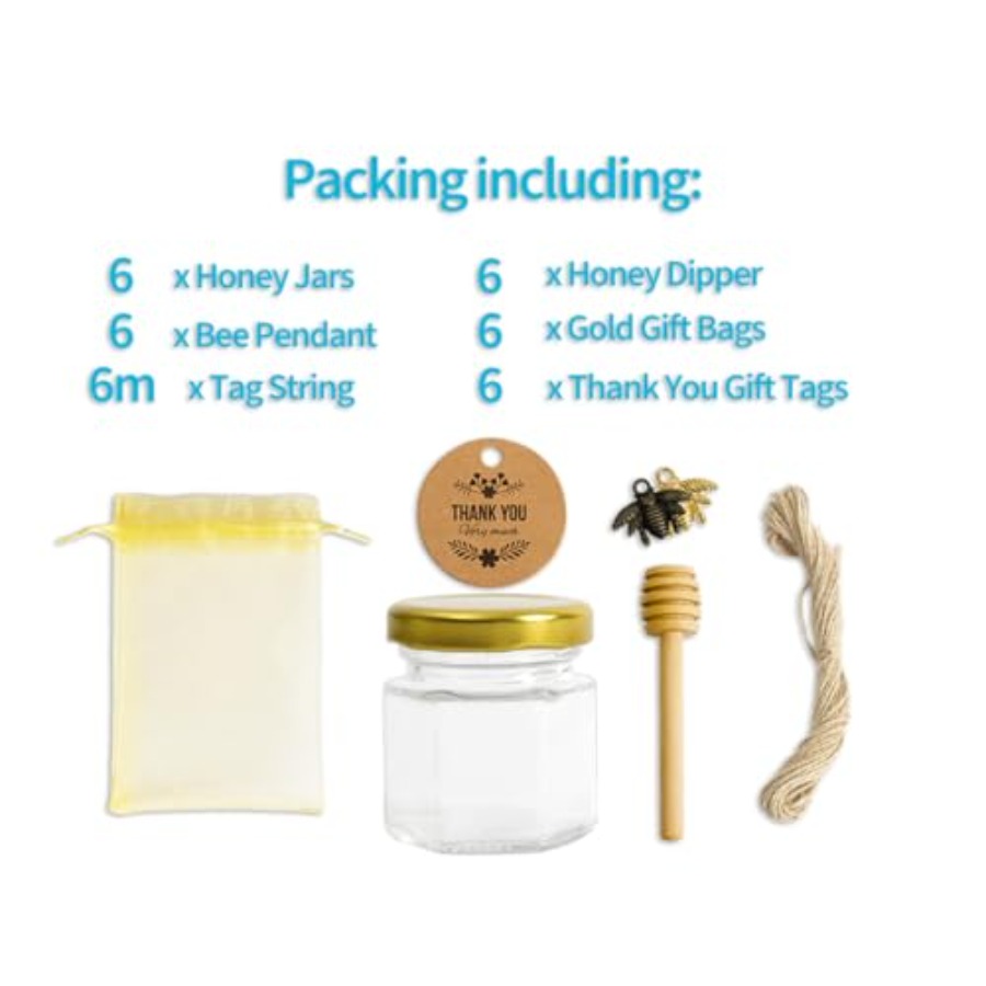 1.5oz 6Pack Mini Glass Hexagon - Baby Food Jar recensie en prijs