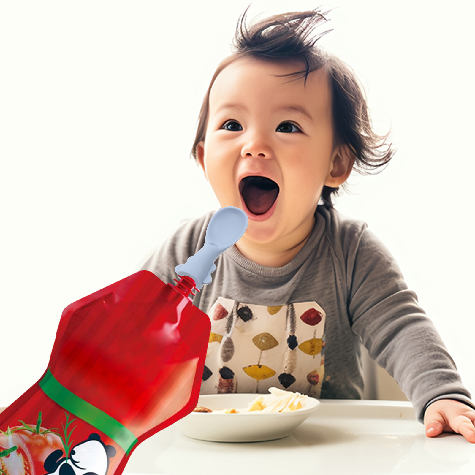 4Pcs Silicone Baby Food Pouch  - Baby Puree Pouch recensie en prijs