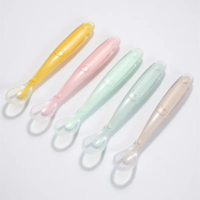 Soft Silicone Baby Spoon Toddl - Baby Food Quantity recensie en prijs
