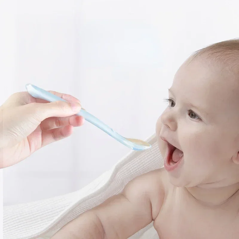 Soft Silicone Baby Spoon Toddl - Baby Food Quantity recensie en prijs