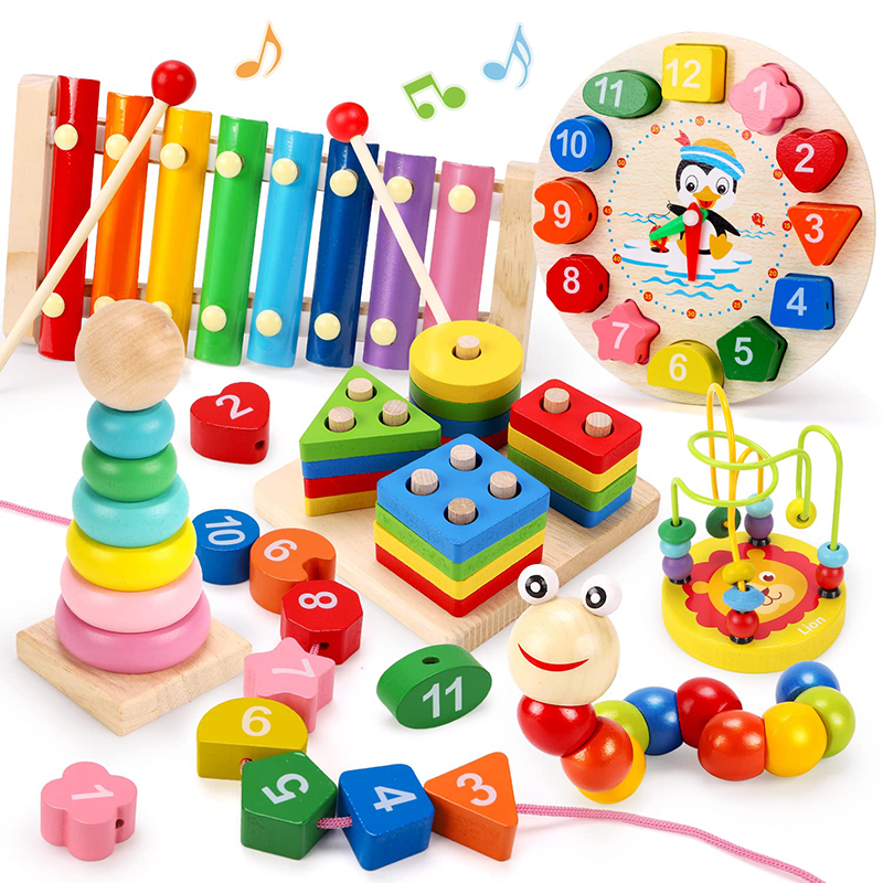 5-6pcs/set Montessori Wooden T - Baby Food Quantity recensie en prijs