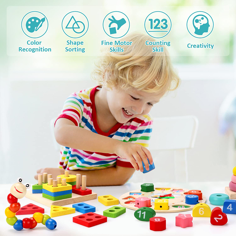 5-6pcs/set Montessori Wooden T - Baby Food Quantity recensie en prijs