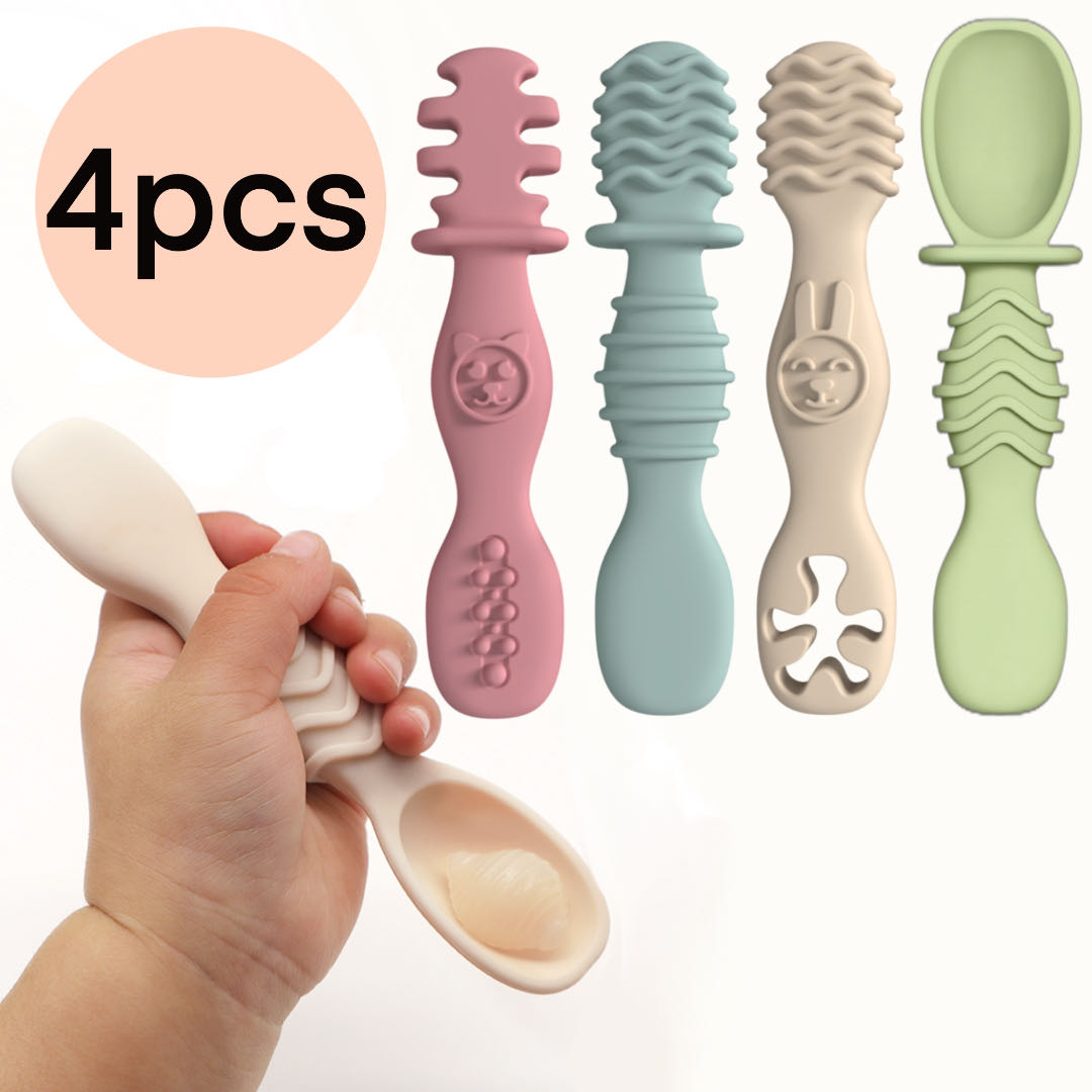 4pcs Silicone Baby Food Spoon, - Baby Food For 7 Month Old recensie en prijs