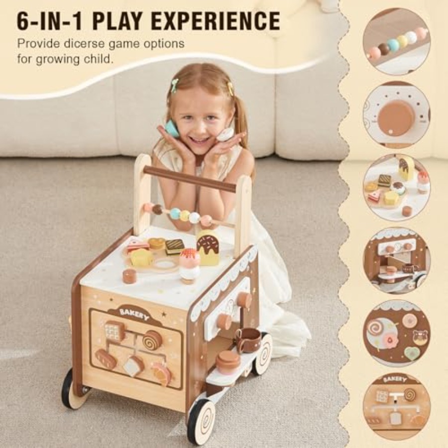 Montessori wooden baby walker  - Baby Food Toy recensie en prijs
