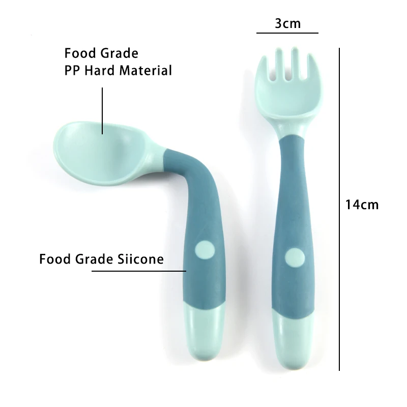 1 pair Silicone Spoon for Baby - Baby Food Quantity recensie en prijs