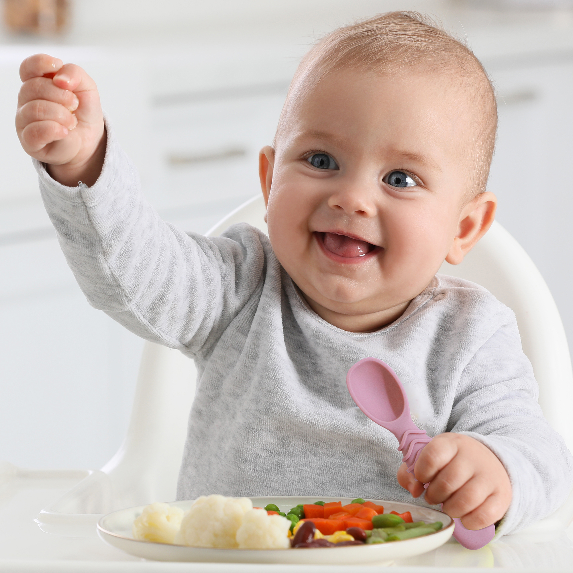 4pcs silicone baby food spoon, - Baby Food For 7 Month Old recensie en prijs