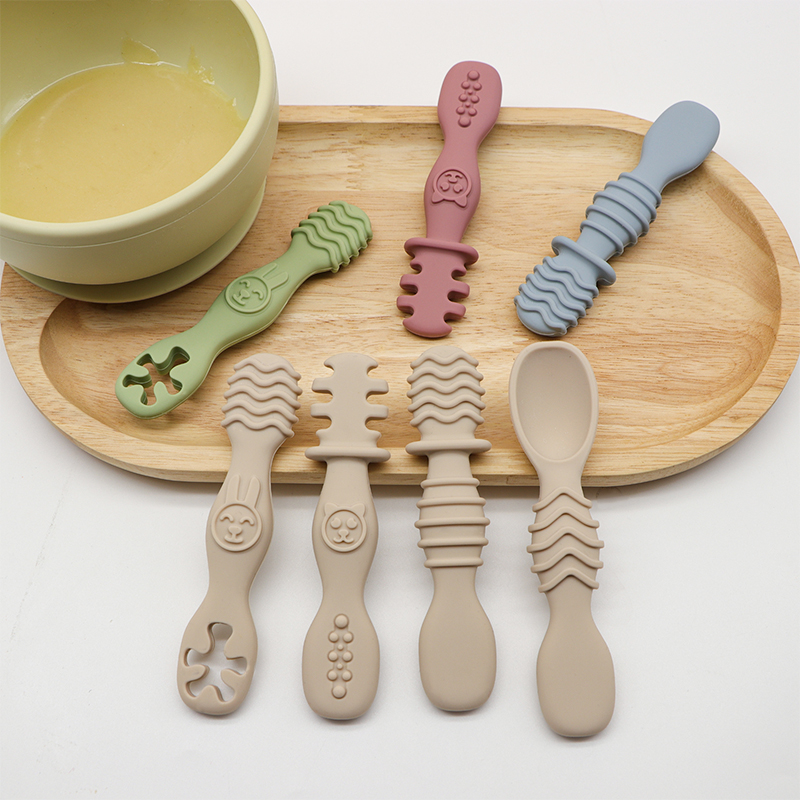 4pcs silicone baby food spoon, - Baby Food For 7 Month Old recensie en prijs
